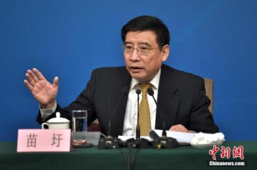 資料圖：苗圩。<a target='_blank' href='http://www.chinanews.com/'>中新社</a>記者金碩攝