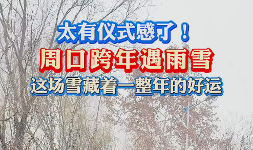 太有儀式感了！周口跨年遇雨雪 這場(chǎng)雪藏著一整年的好運(yùn)